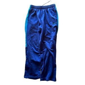 Nike Dri-Fit Track Pants (2XL) (Navy Blue and Teal)